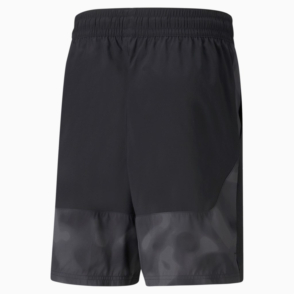 Puma Printed 8" Woven Trænings Shorts Herre Sort Sort | 963287FAZ