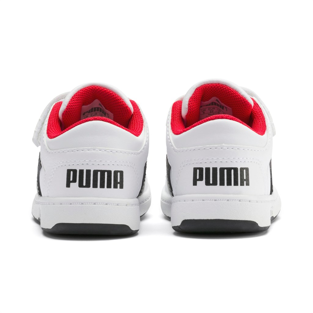 Puma Puma Rebound Layup Lo Toddler Sneakers Pige Hvide Sort Rød | 926431ZHX