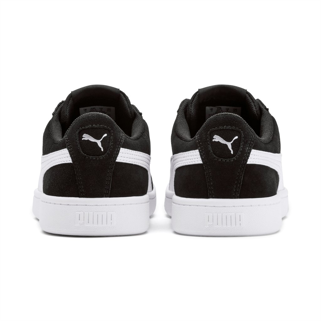 Puma Puma Vikky V2 Suede Jr Sneakers Pige Sort Hvide Sølv | 384921TWC