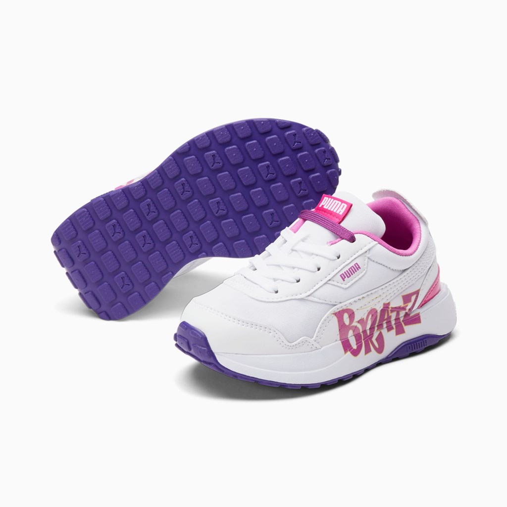 Puma Puma X Bratz Cruise Rider Little Basketball Sko Pige Hvide | 526734LER