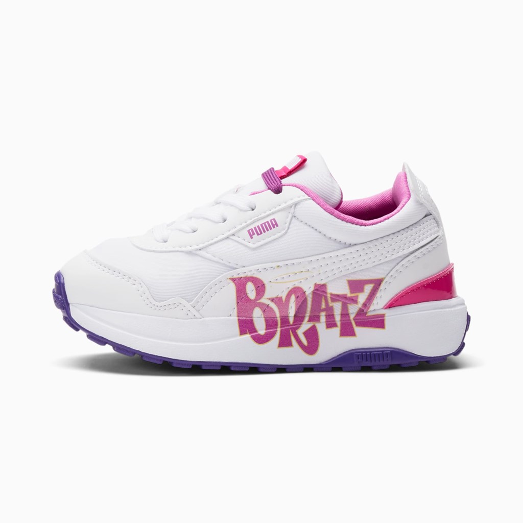 Puma Puma X Bratz Cruise Rider Little Basketball Sko Pige Hvide | 526734LER