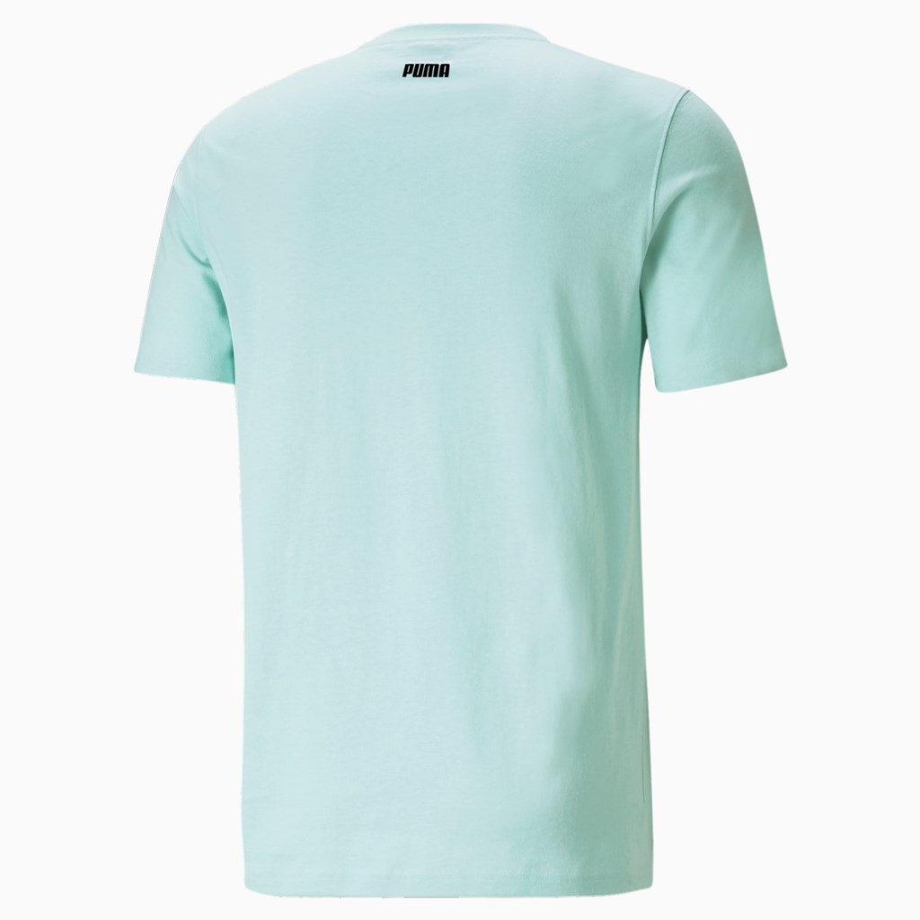 Puma Qualifier Basketball Kort Sleeve Løbe T-shirt Herre Blå | 029185TGN