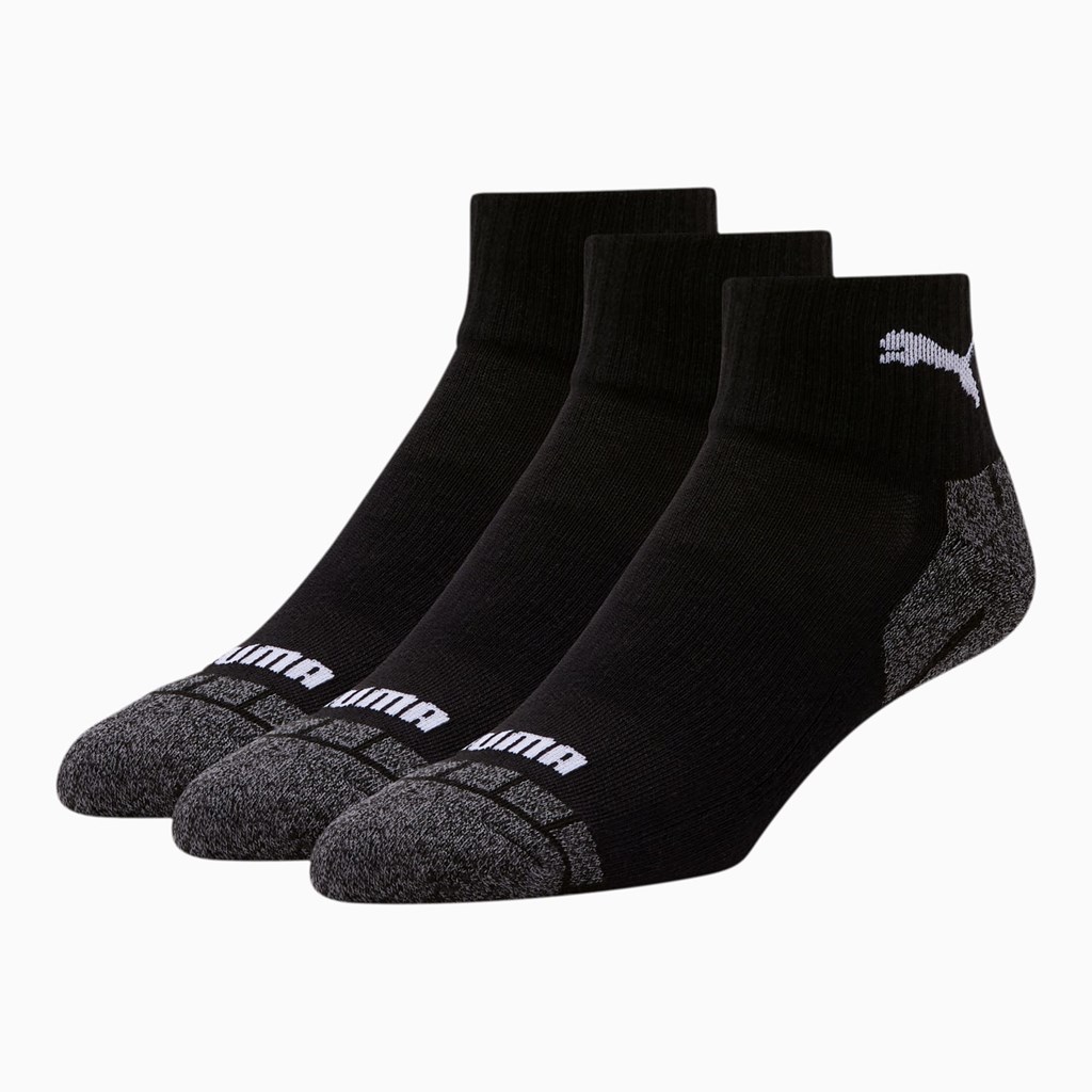 Puma Quarter Crew Cat [3 Pack] Sokker Herre Sort Blå | SX6439518