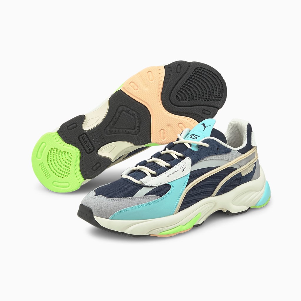 Puma RS-Connect Dust Sneakers Herre Blå | XN8490256