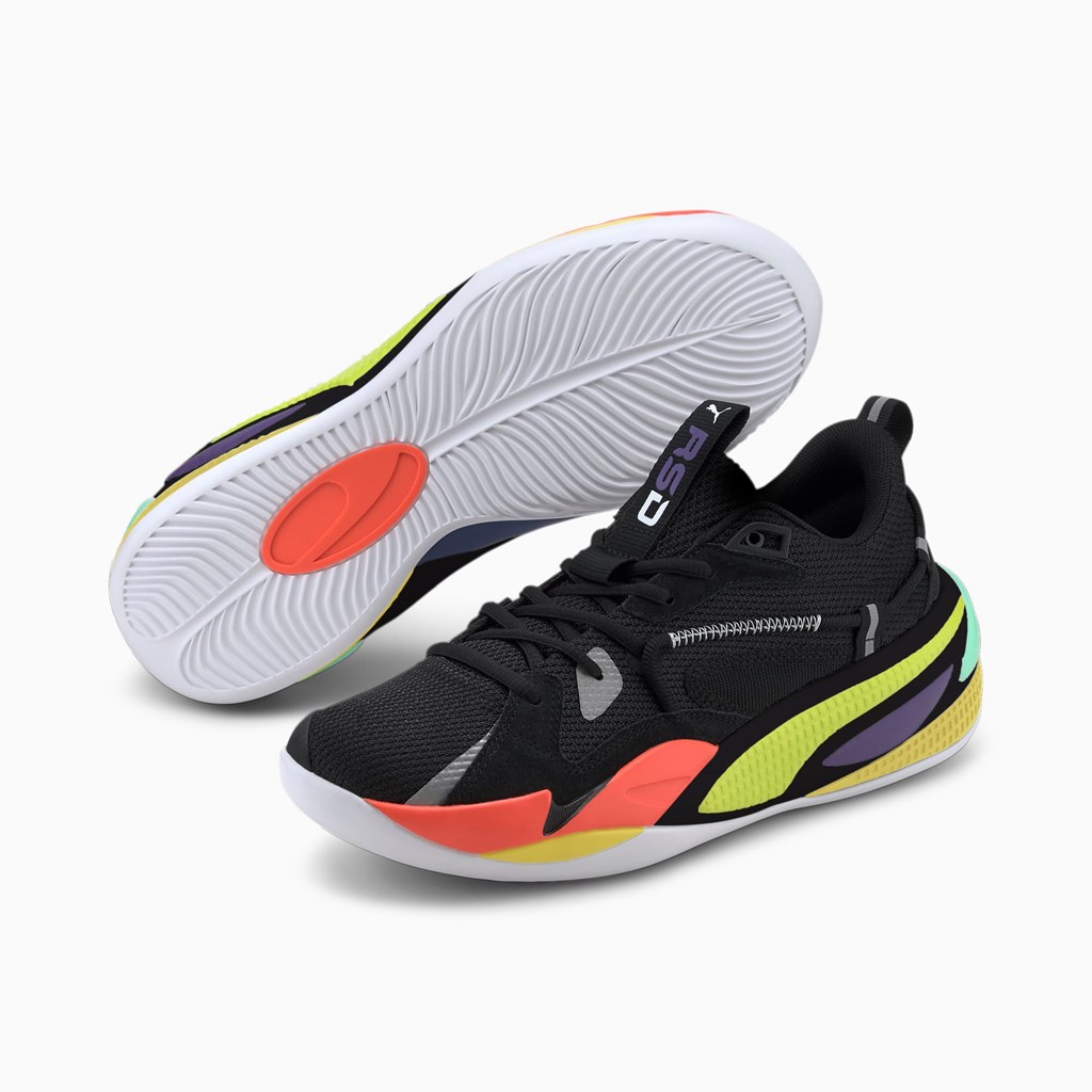 Puma RS-DREAMER JR Basketball Sko Pige Sort Rød | 865273AIF