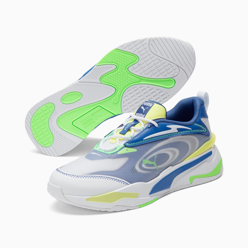 Puma RS-FAST Paradise Sneakers Herre Hvide Grøn Gul | QG4718032