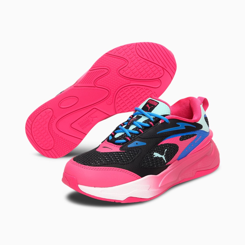 Puma RS-Fast Surveillance Sneakers Dame Sort Lilla | TW4391265