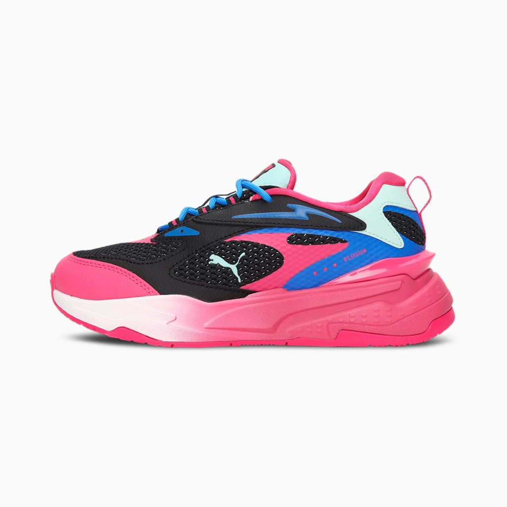 Puma RS-Fast Surveillance Sneakers Dame Sort Lilla | TW4391265