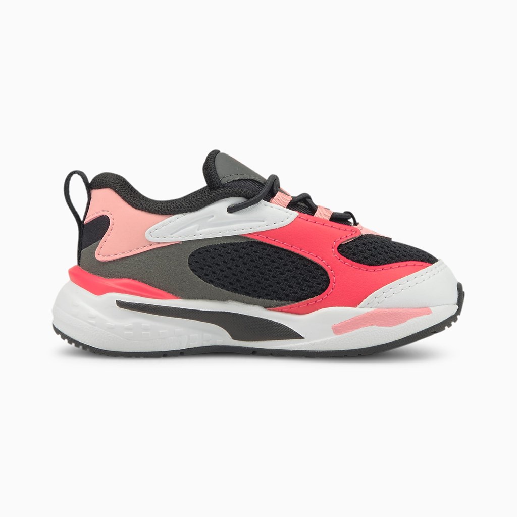 Puma RS-Fast Toddler Sneakers Drenge Sort Lyserød | 754938FEP