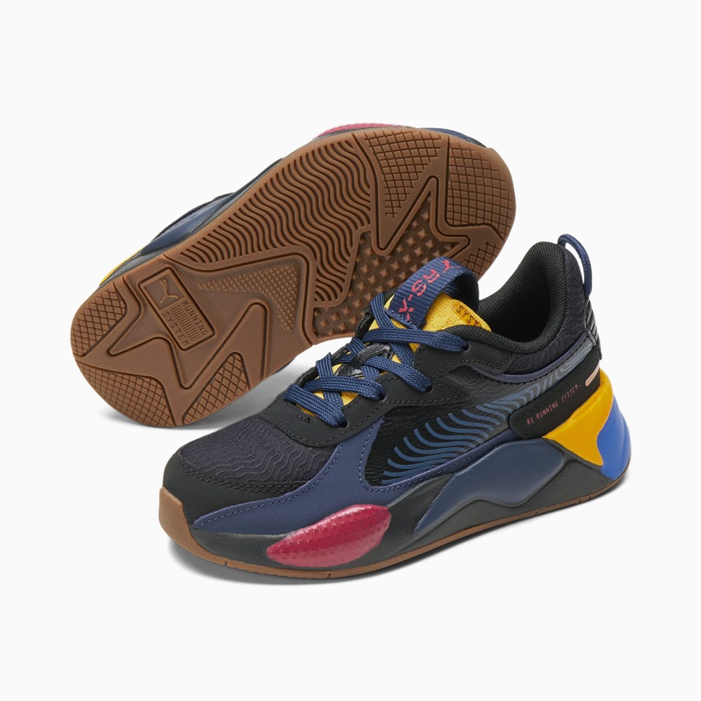 Puma RS-X Global Futurism Little Sneakers Drenge Sort | 146039MQX