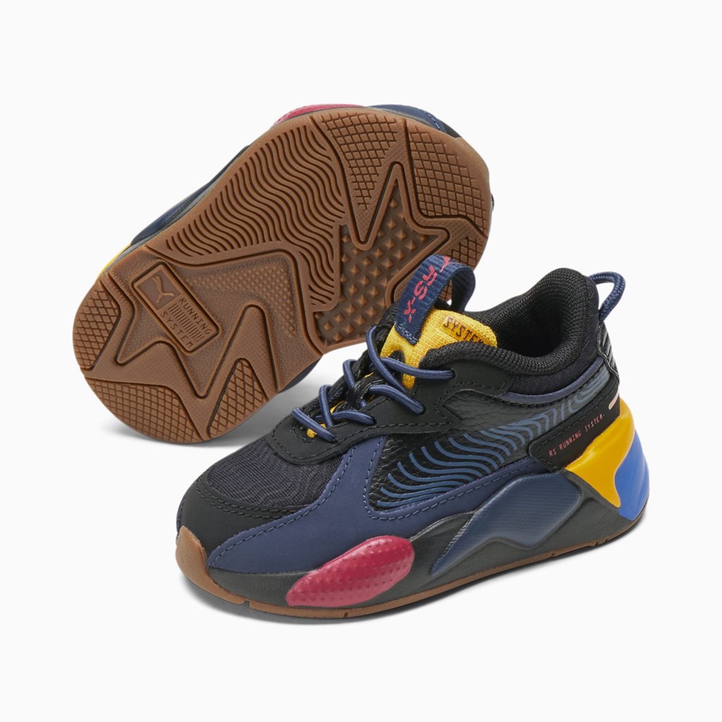 Puma RS-X Global Futurism Toddler Sneakers Drenge Sort | 657192BJA