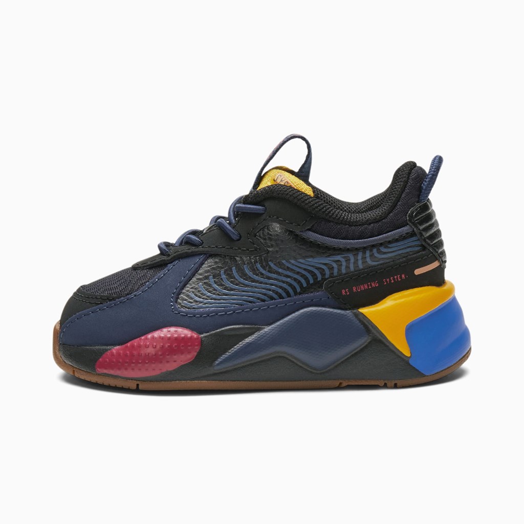 Puma RS-X Global Futurism Toddler Sneakers Pige Sort | EN4760325