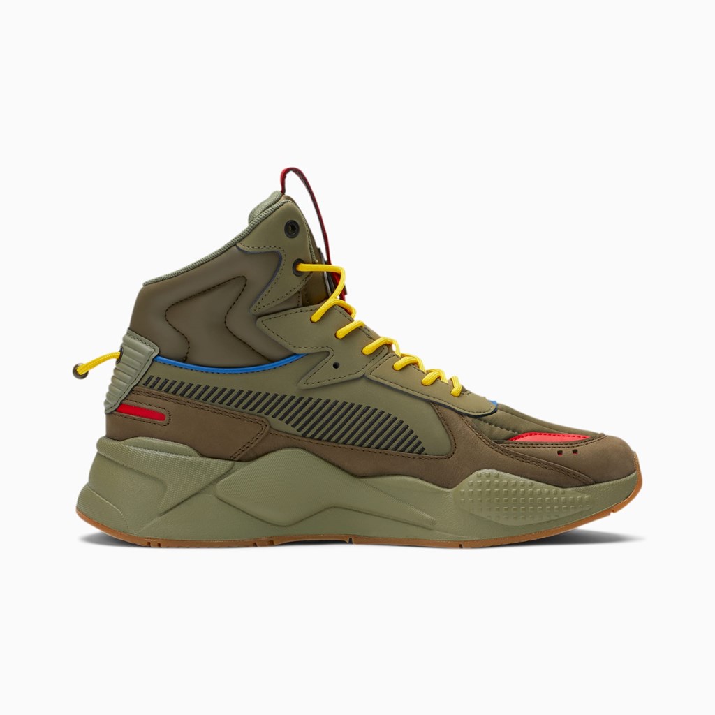 Puma RS-X Mid Sneakers Herre Dyb Grøn Sort | ZE6102498