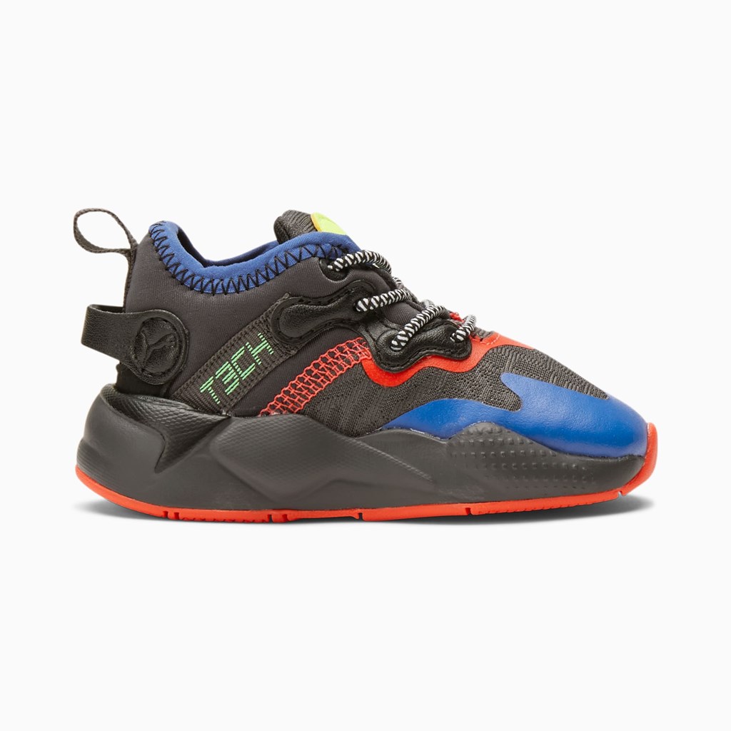 Puma RS-X T3CH Toddler Sneakers Drenge Rød Sort | 690517KIC