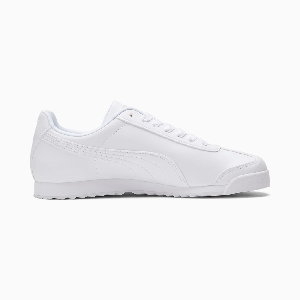 Puma Roma Basic Sneakers Dame Hvide Lyse | SA5387291