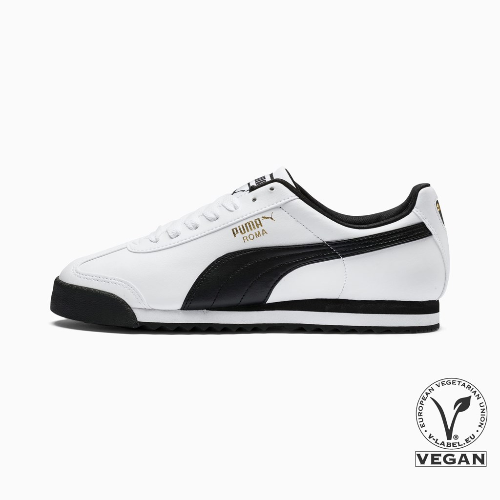 Puma Roma Basic Sneakers Herre Hvide Sort | YL6401827