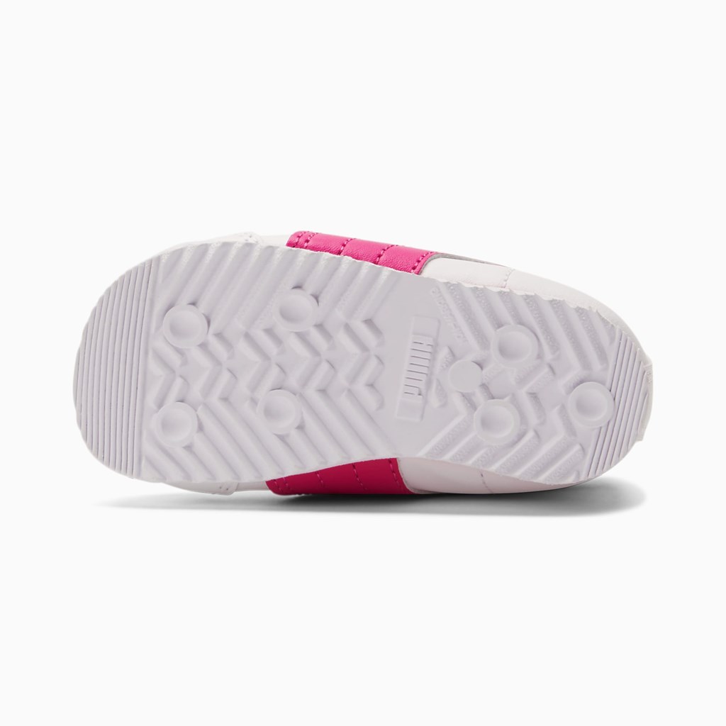 Puma Roma Basic Toddler Sneakers Pige Hvide Fuchsia Lilla | 239164QCN