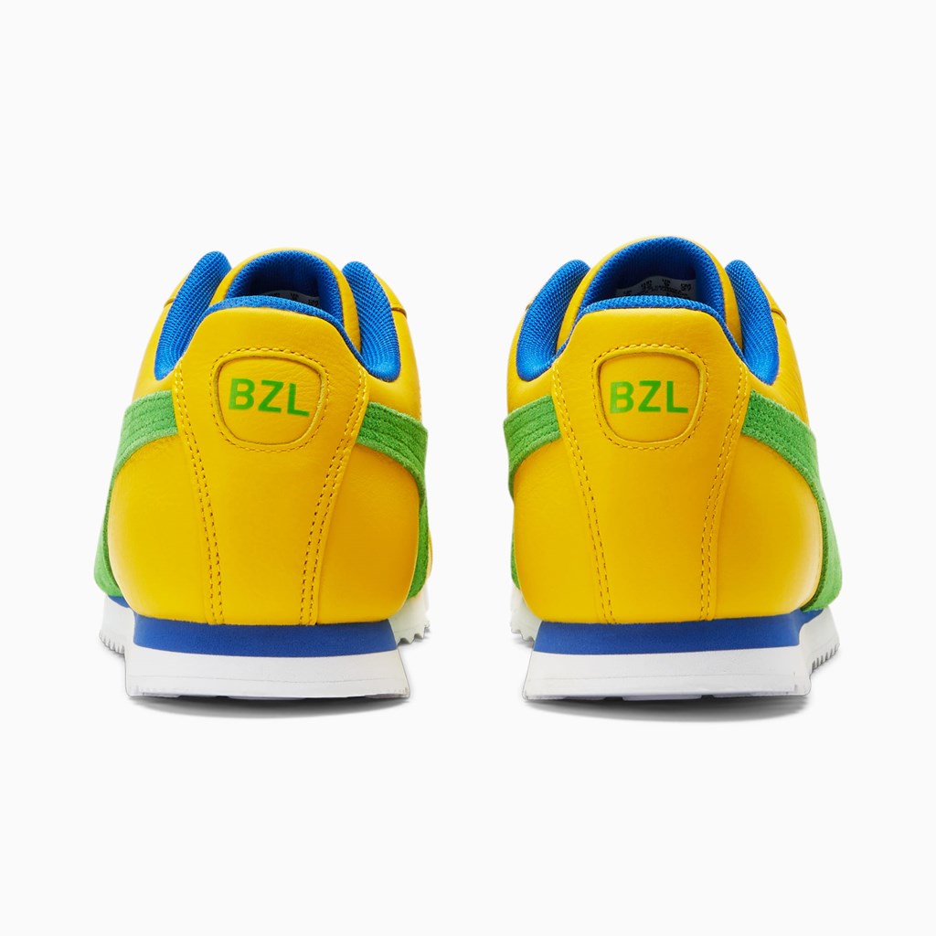 Puma Roma Brazil Sneakers Herre Grøn Kongeblå | IP8614305