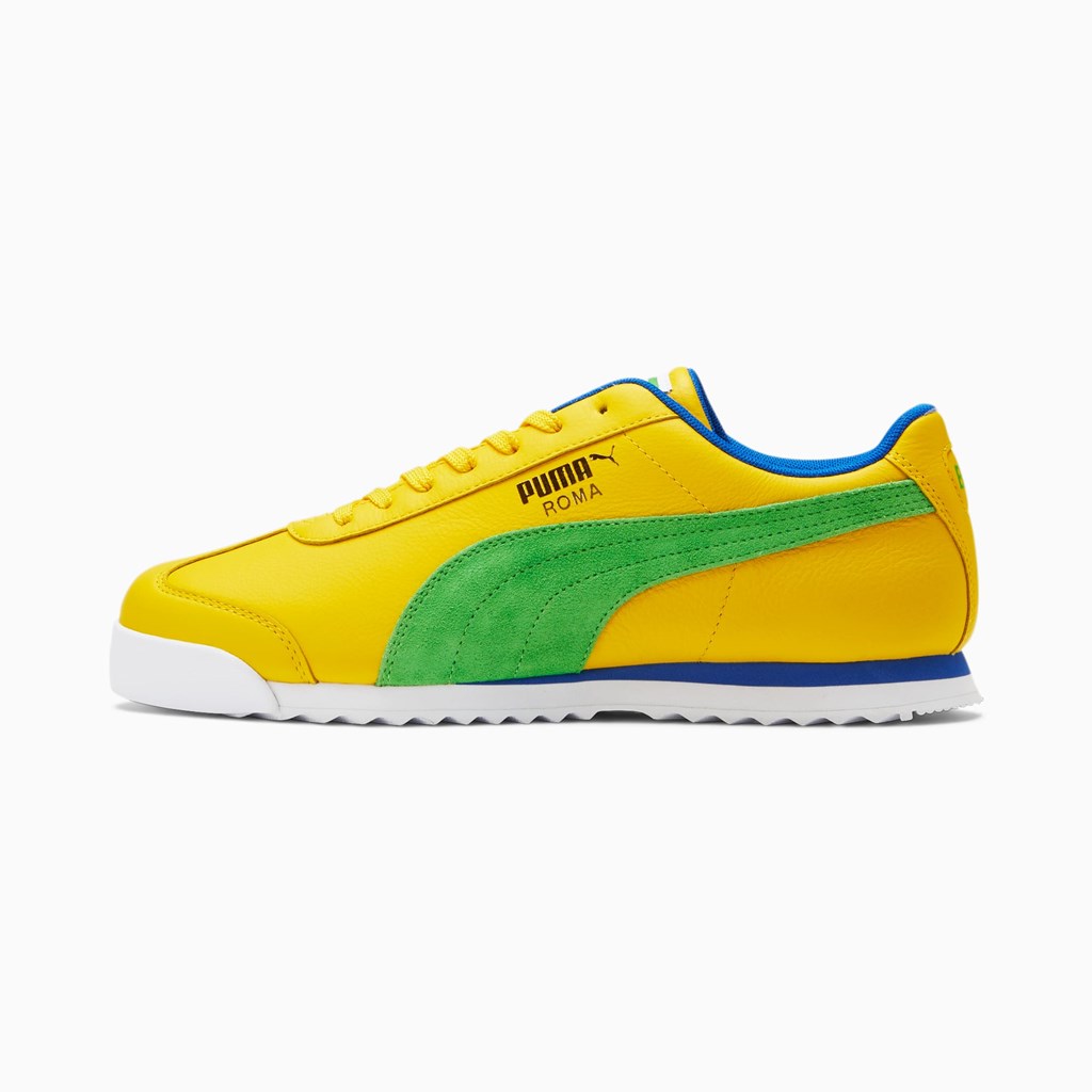 Puma Roma Brazil Sneakers Herre Grøn Kongeblå | IP8614305