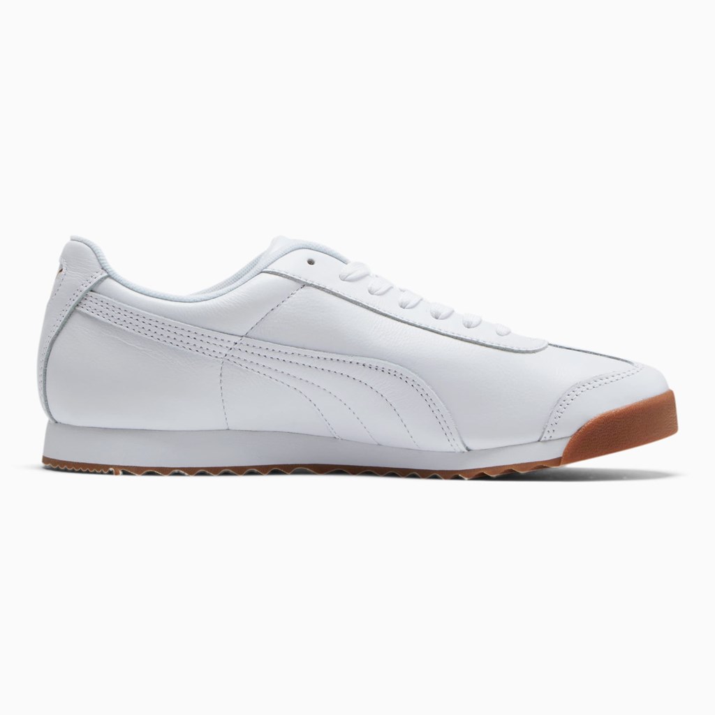 Puma Roma Classic Gum Sneakers Herre Hvide Guld | UO7614289