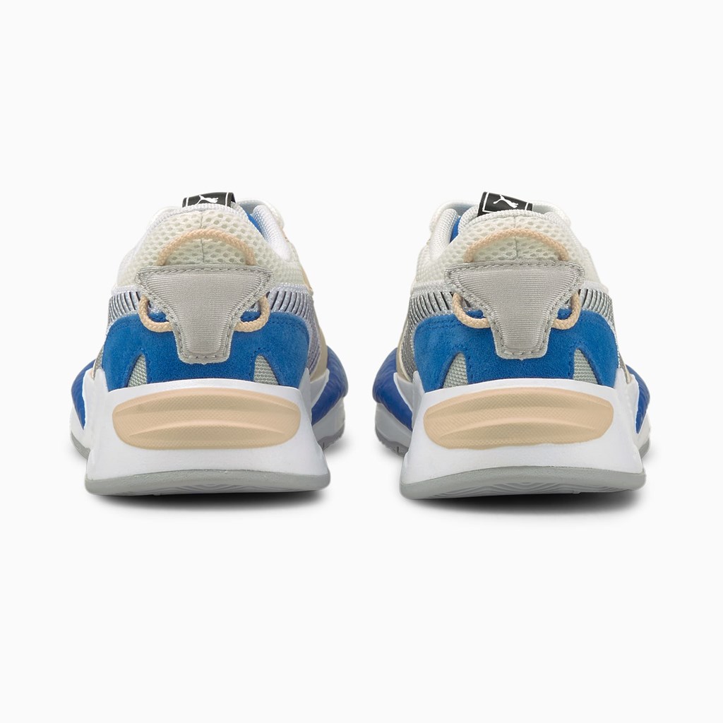 Puma Rs-z College Little Basketball Sko Pige Kongeblå Hvide | 673059FEC