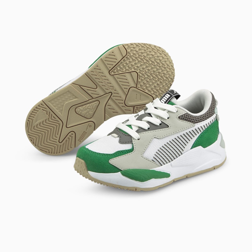 Puma Rs-z College Little Sneakers Drenge Grøn Hvide | 026394VMR