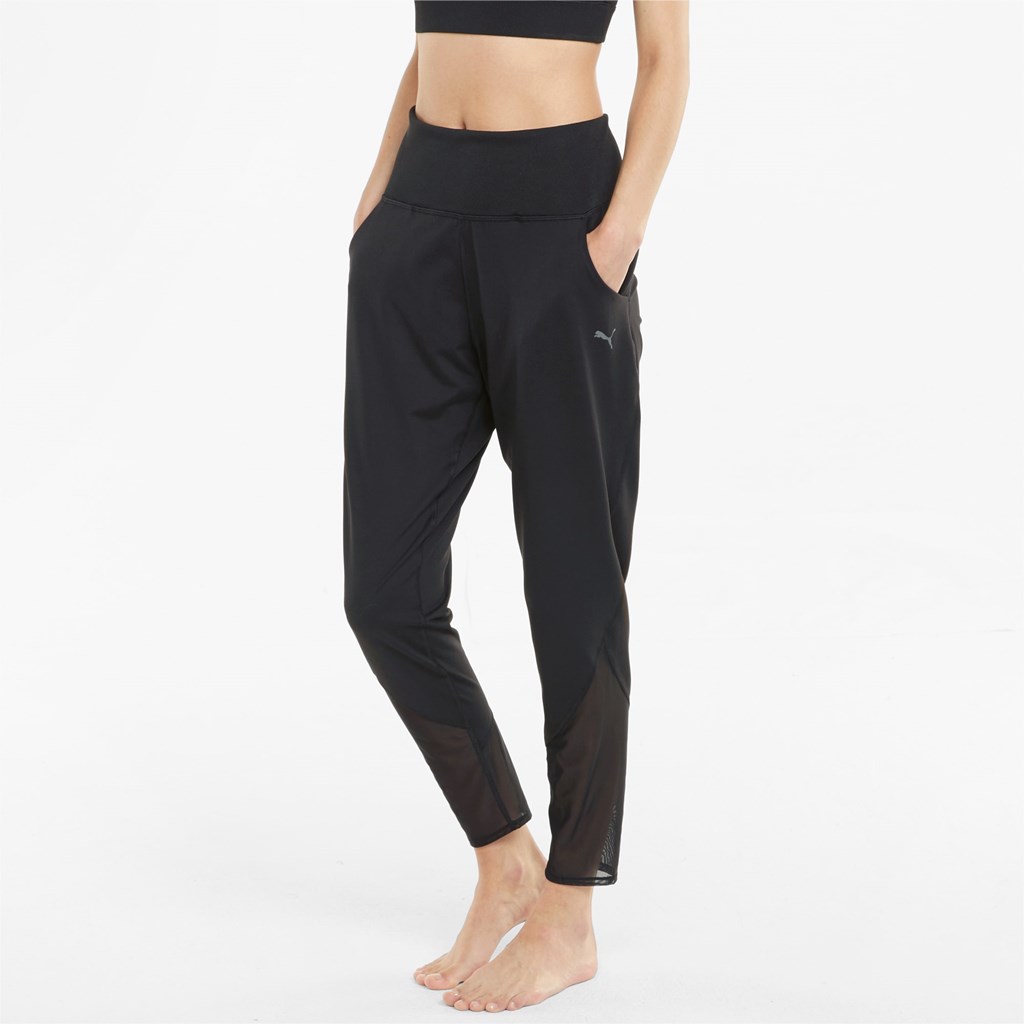 Puma STUDIO Yogini Slim Trænings Jakke Dame Sort | 910345EHR