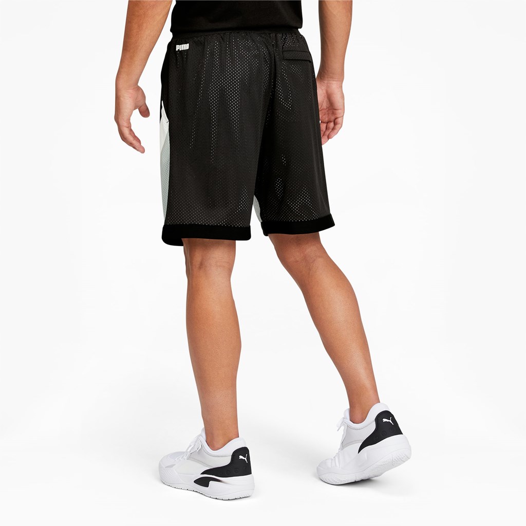 Puma Scholarship Basketball Shorts Herre Sort | 792813GAY