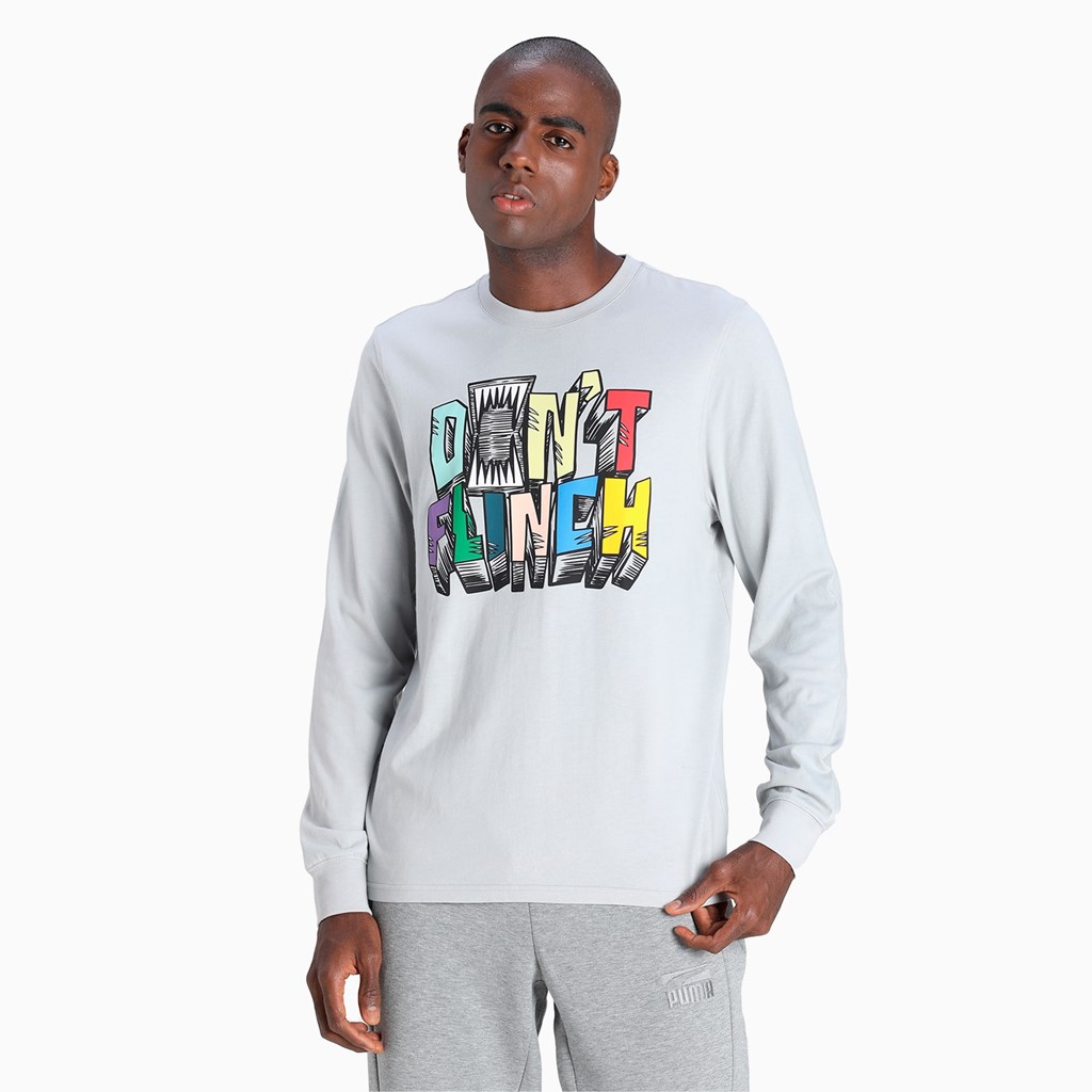 Puma Scouted Long Sleeve Basketball Løbe T-shirt Herre High Rise | 695328SDR