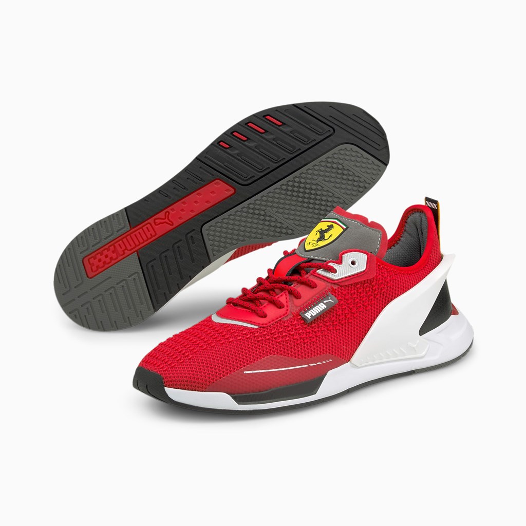 Puma Scuderia Ferrari IONSpeed Racing Sko Dame Hvide Sort | 284971DNG