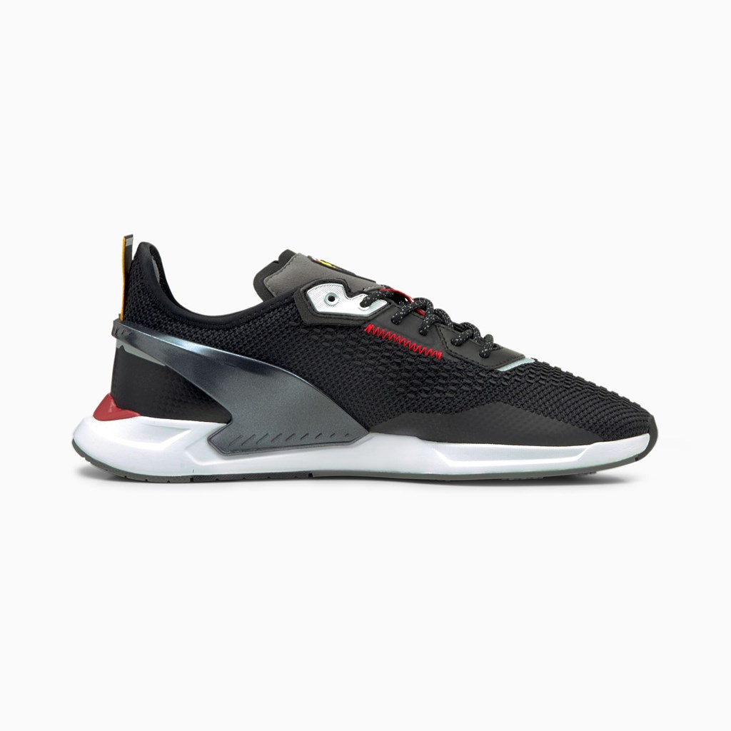 Puma Scuderia Ferrari IONSpeed Racing Sko Dame Sort Hvide | 351629AGX