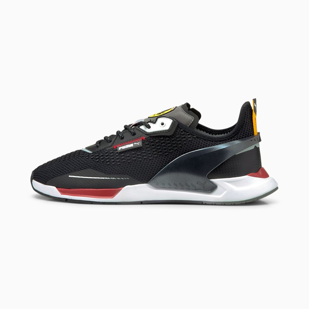 Puma Scuderia Ferrari IONSpeed Racing Sko Dame Sort Hvide | 351629AGX