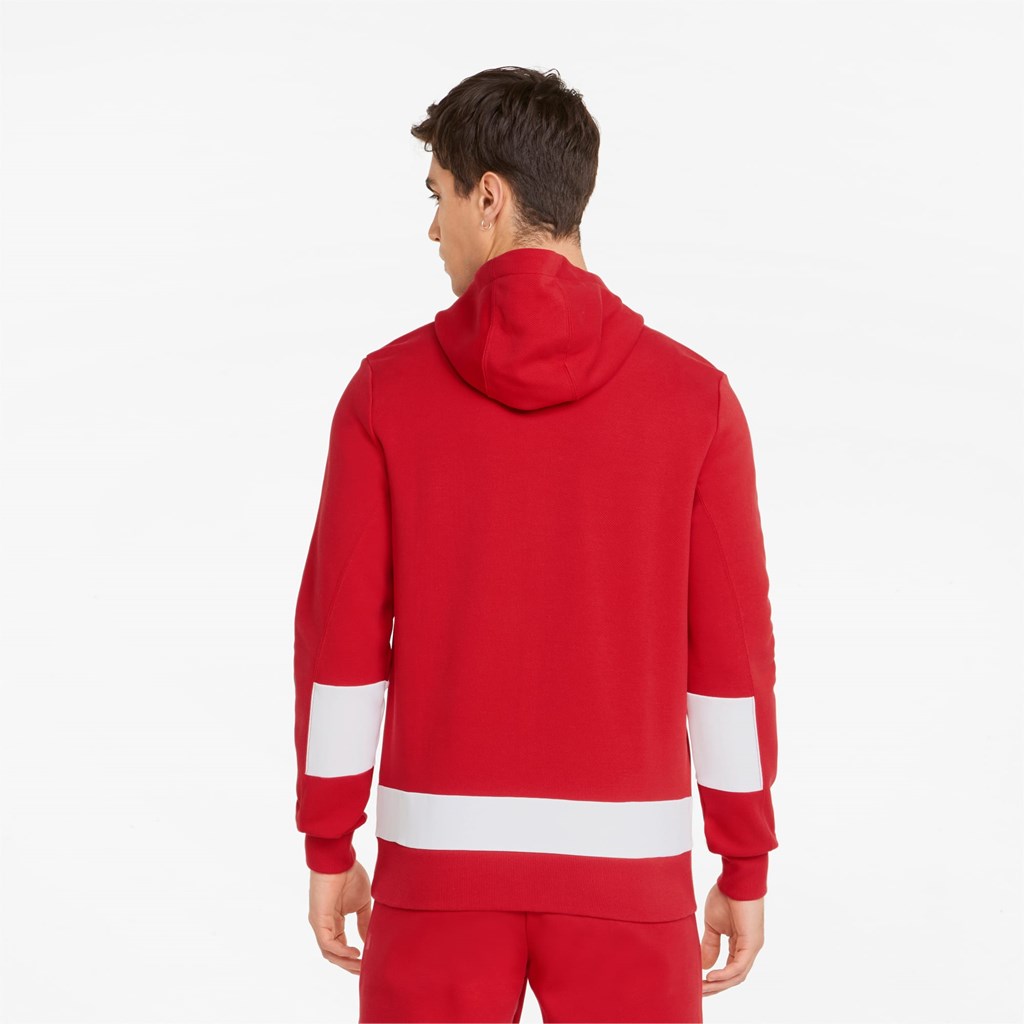 Puma Scuderia Ferrari Race Hætte Sweat Jakke Herre Rosso Corsa | 025983BMS