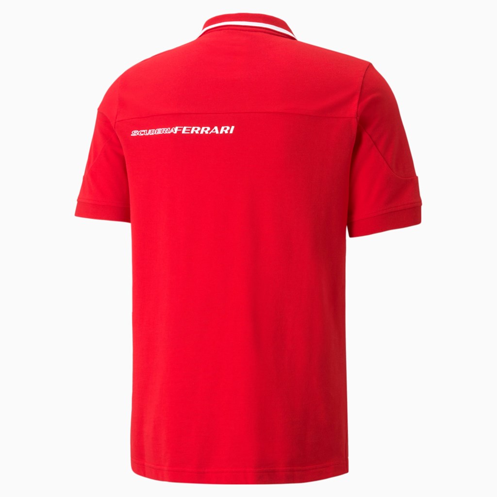 Puma Scuderia Ferrari Race Polo Shirt Herre Rosso Corsa | 163824CUJ