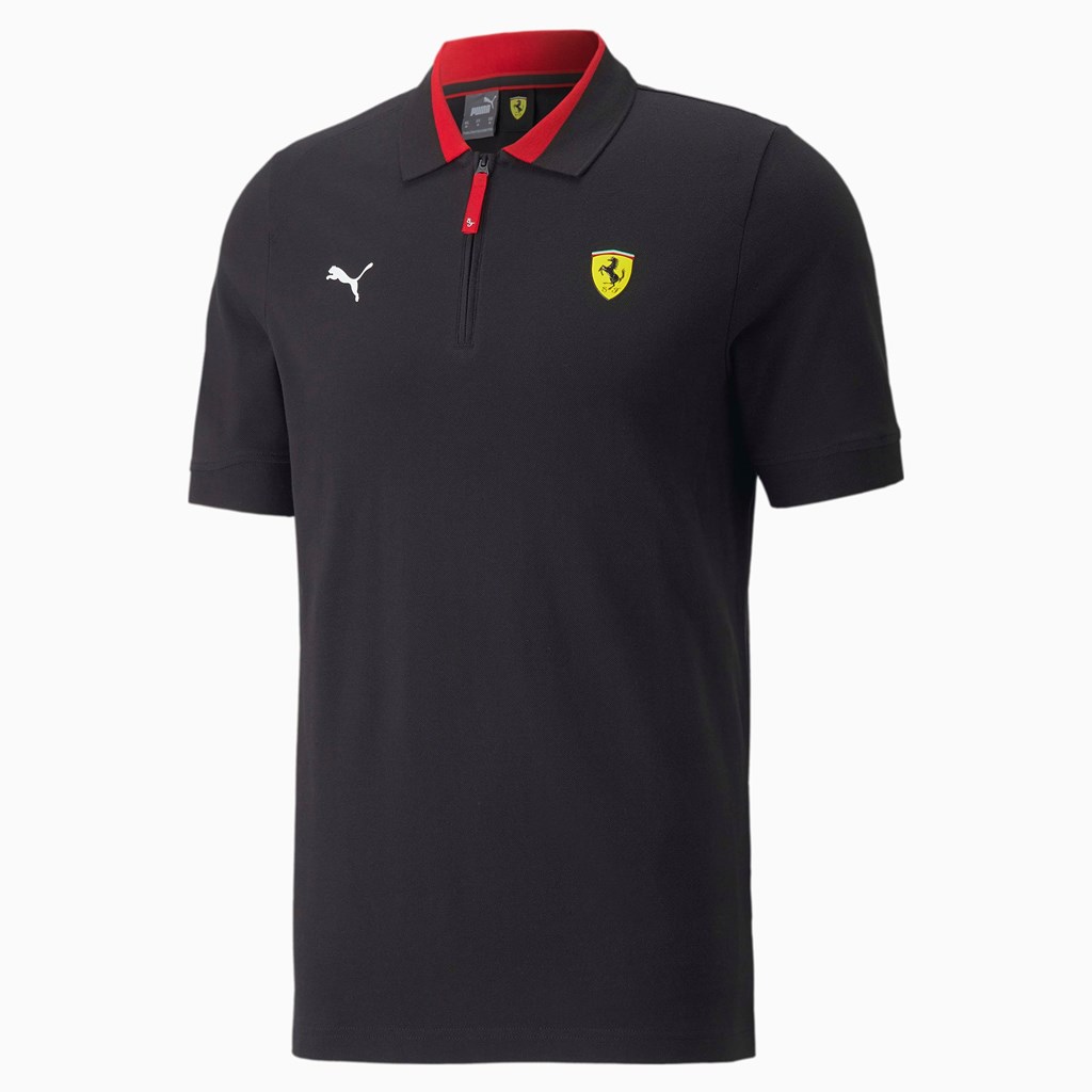 Puma Scuderia Ferrari Race Polo Shirt Herre Sort | 236981VLK