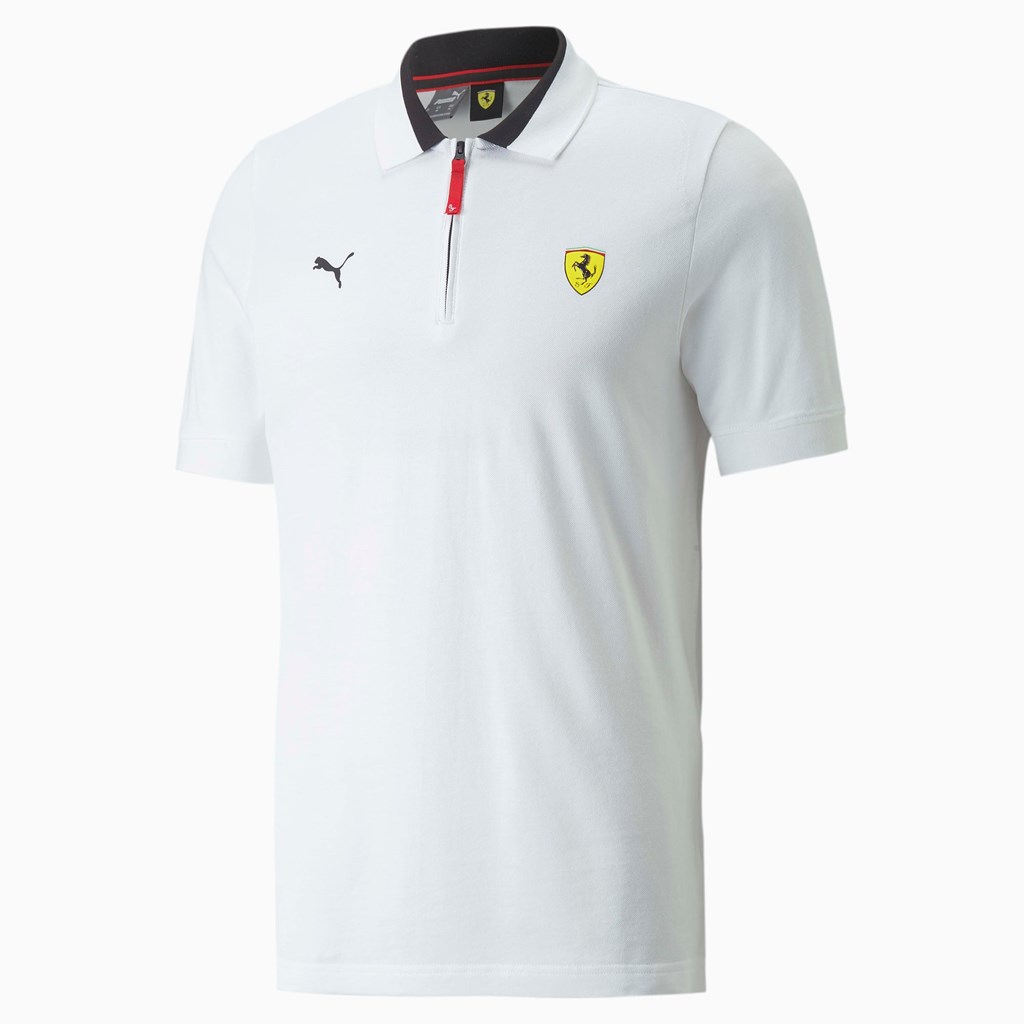 Puma Scuderia Ferrari Race Polo Shirt Herre Hvide | 371694GTO