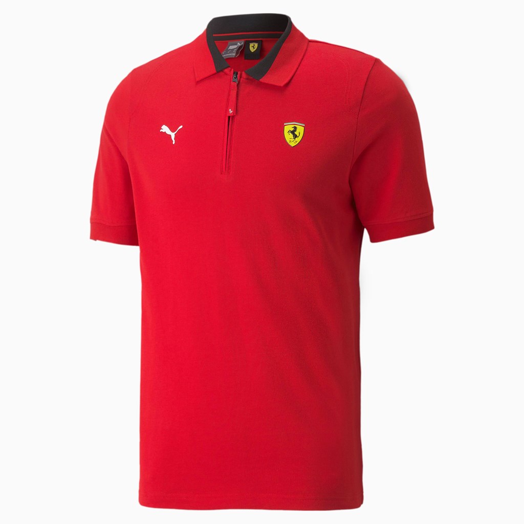 Puma Scuderia Ferrari Race Polo Shirt Herre Rosso Corsa | 974253FOP