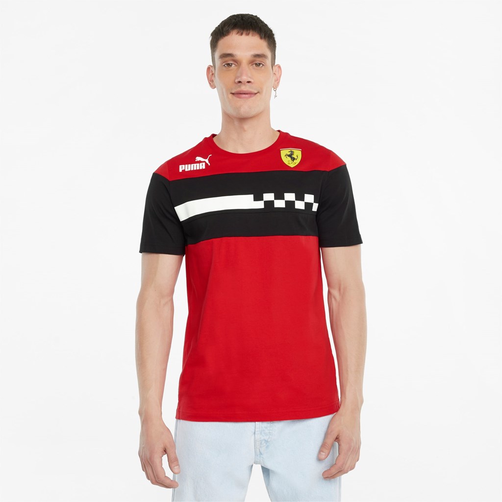 Puma Scuderia Ferrari Race SDS Løbe T-shirt Herre Rosso Corsa | 398475BGT