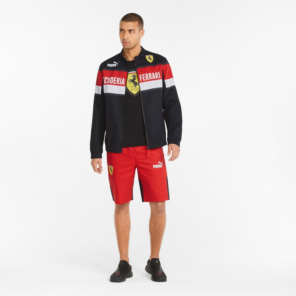 Puma Scuderia Ferrari Race SDS Racing Jakke Herre Sort | 359704LGC