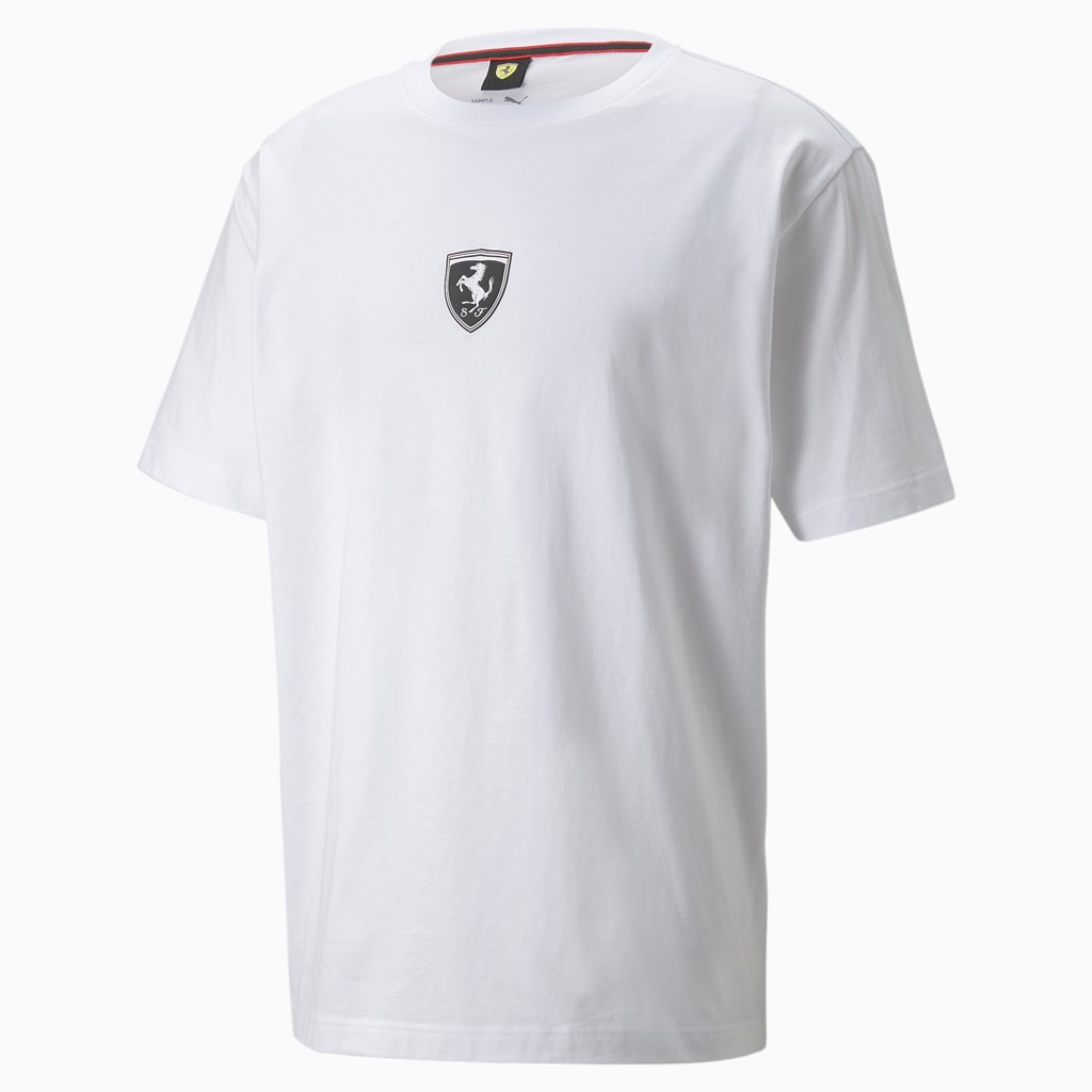 Puma Scuderia Ferrari Race Statement Løbe T-shirt Herre Hvide | 324701OQJ