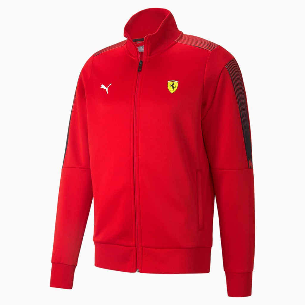 Puma Scuderia Ferrari Race T7 Track Jakke Herre Rosso Corsa | 924306RTP