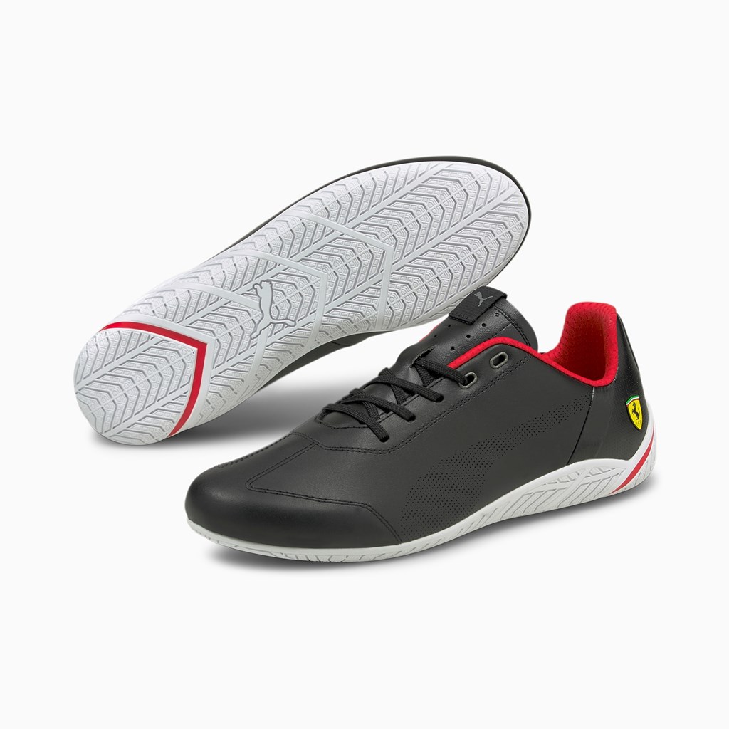 Puma Scuderia Ferrari Ridge Cat Racing Sko Herre Sort Hvide | 470695ORG