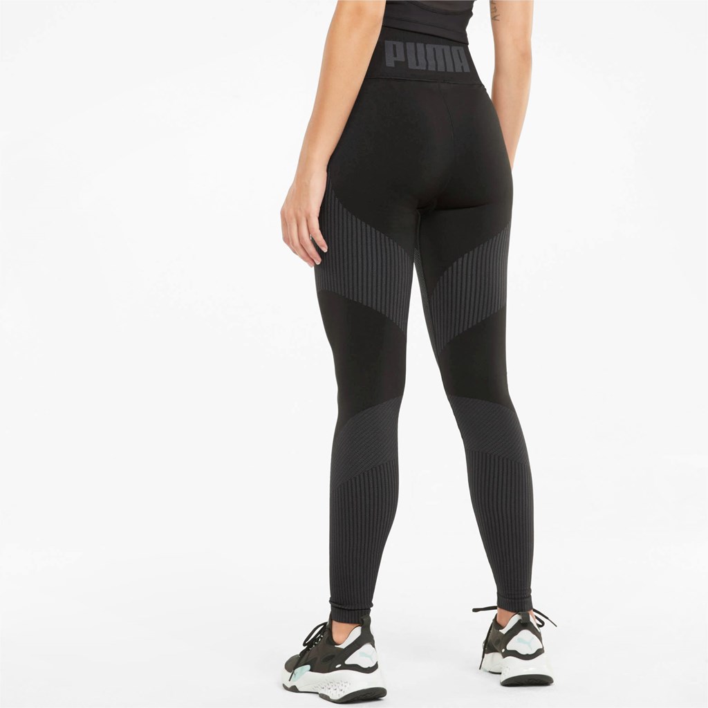 Puma Seamless High Talje 7/8 Trænings Leggings Dame Sort | 398075PZR