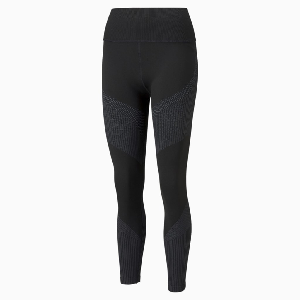 Puma Seamless High Talje 7/8 Trænings Leggings Dame Sort | 398075PZR