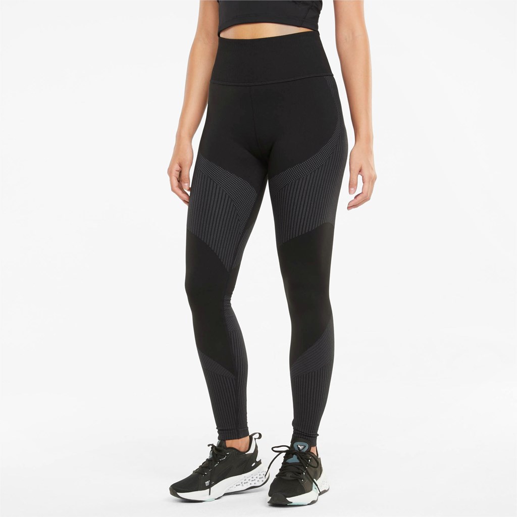 Puma Seamless High Talje 7/8 Trænings Leggings Dame Sort | 398075PZR