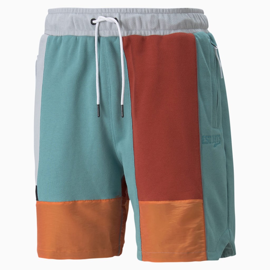 Puma Signature Basketball Shorts Herre Blå | 743920ZLI