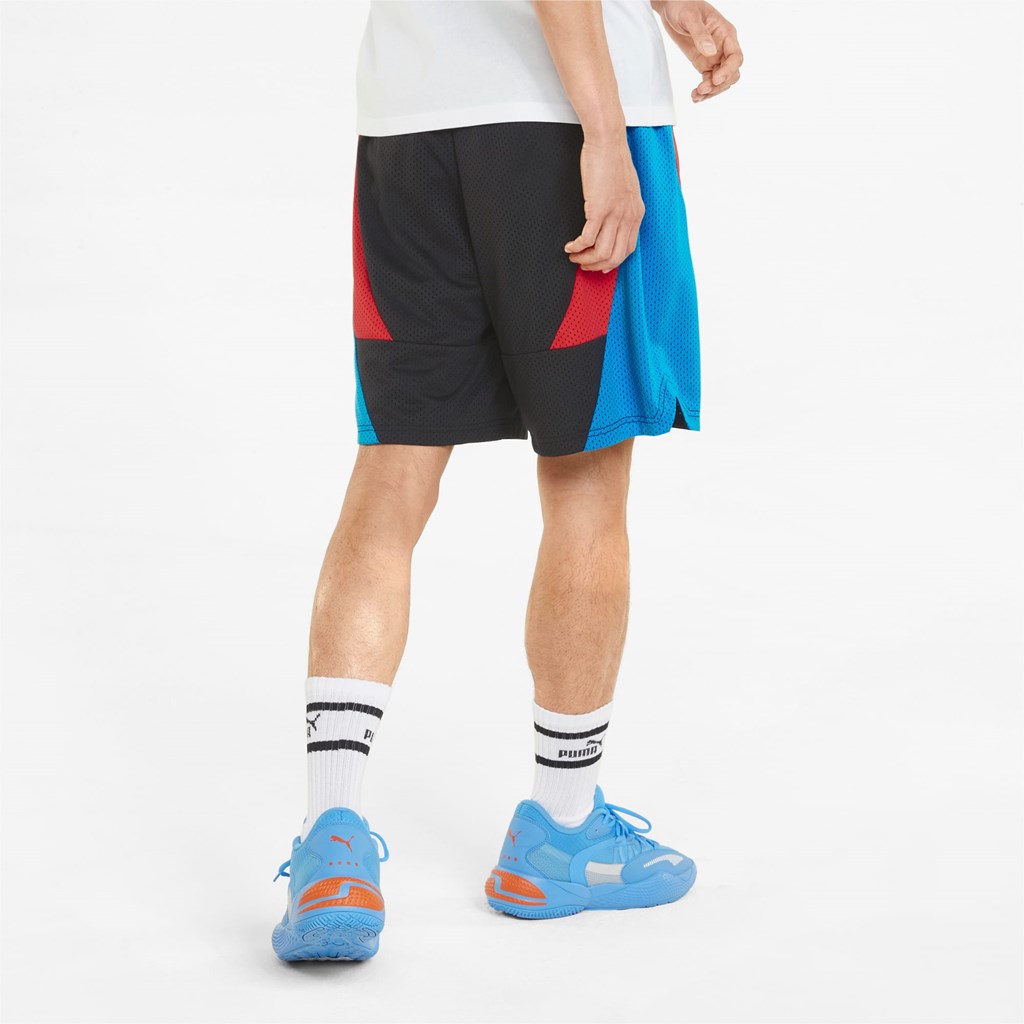 Puma Slashing Basketball Shorts Herre Sort | 571480VYE