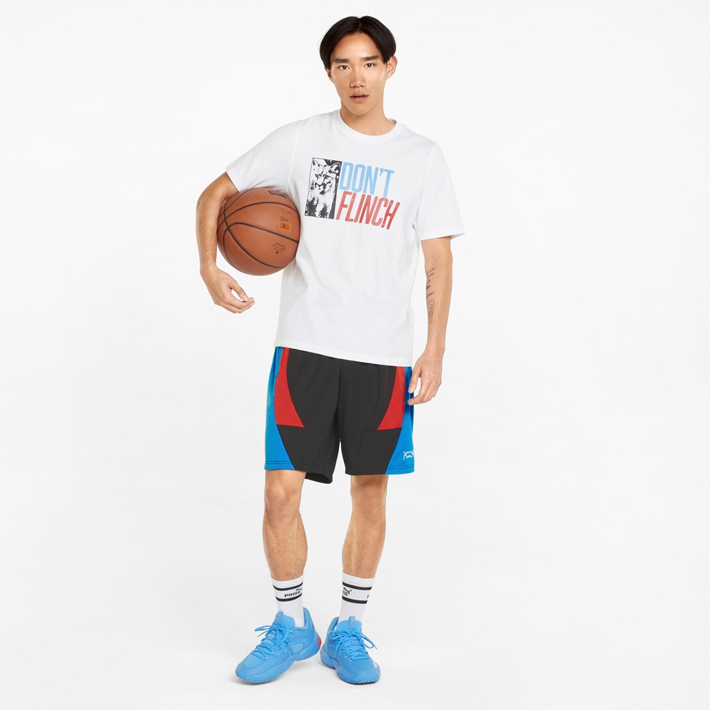 Puma Slashing Basketball Shorts Herre Sort | 571480VYE