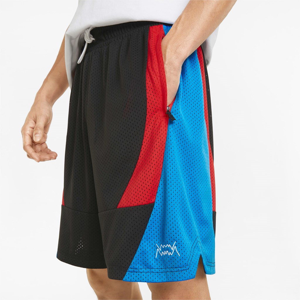 Puma Slashing Basketball Shorts Herre Sort | 571480VYE