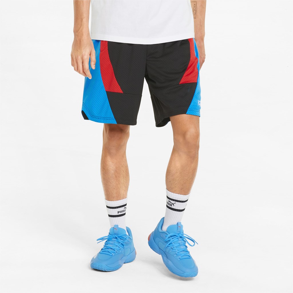 Puma Slashing Basketball Shorts Herre Sort | 571480VYE